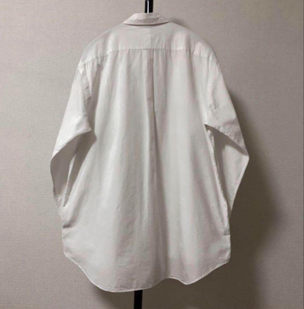 美品✨ 希少 サイズ1 ダブルフロント コモリ シャツ 白　comoli