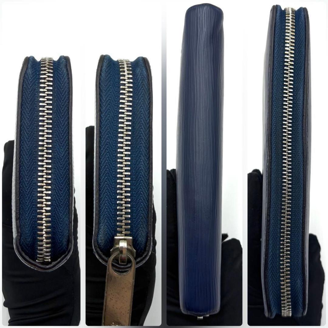 【極美品】ルイヴィトン エピ ジッピーウォレット NM 長財布 ブルー 新型 青