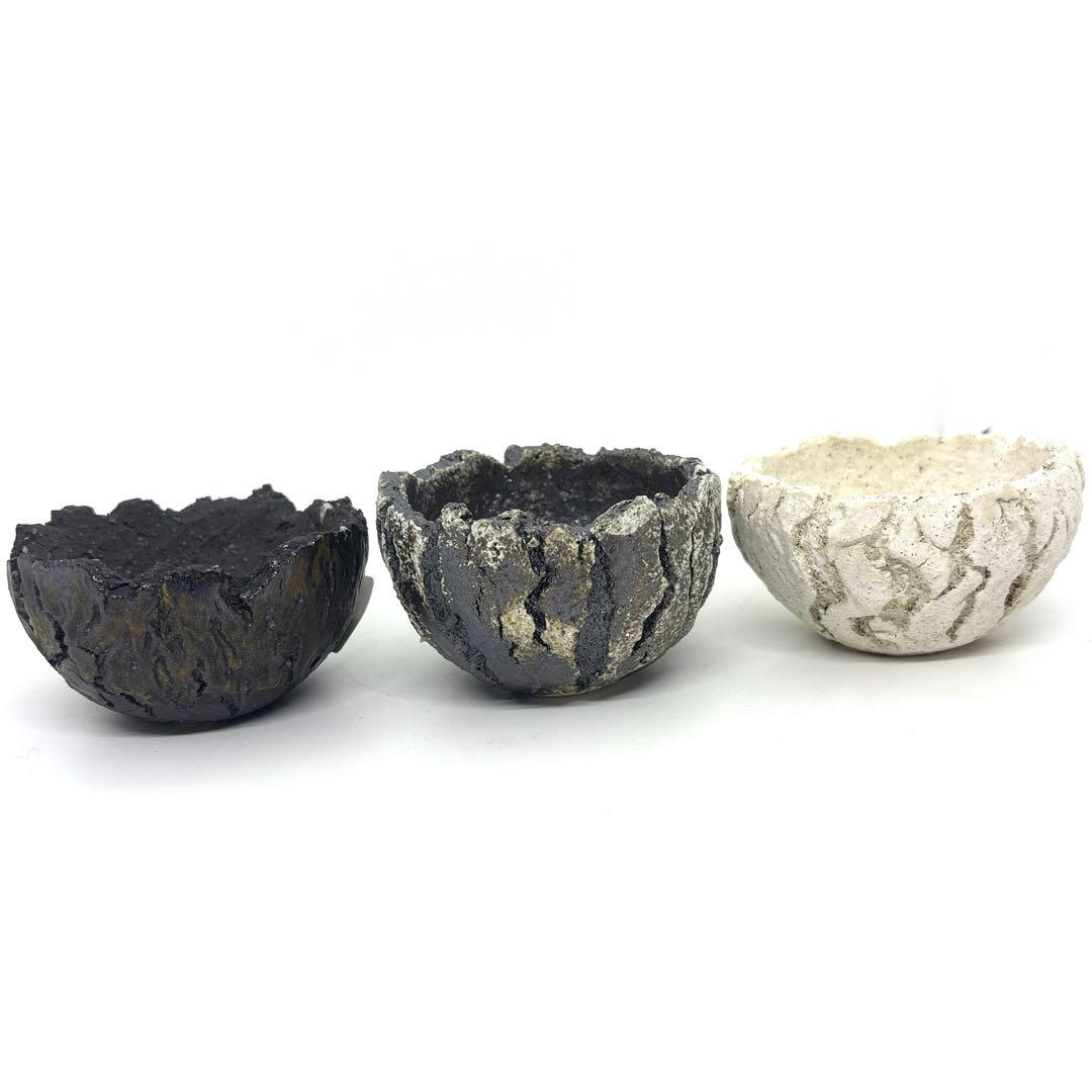 【3色セット】宮本果林 植木鉢 裂罅