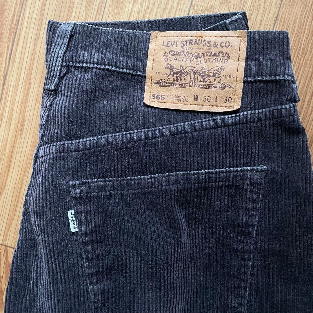 90s リーバイス 565 コーデュロイ ブラック