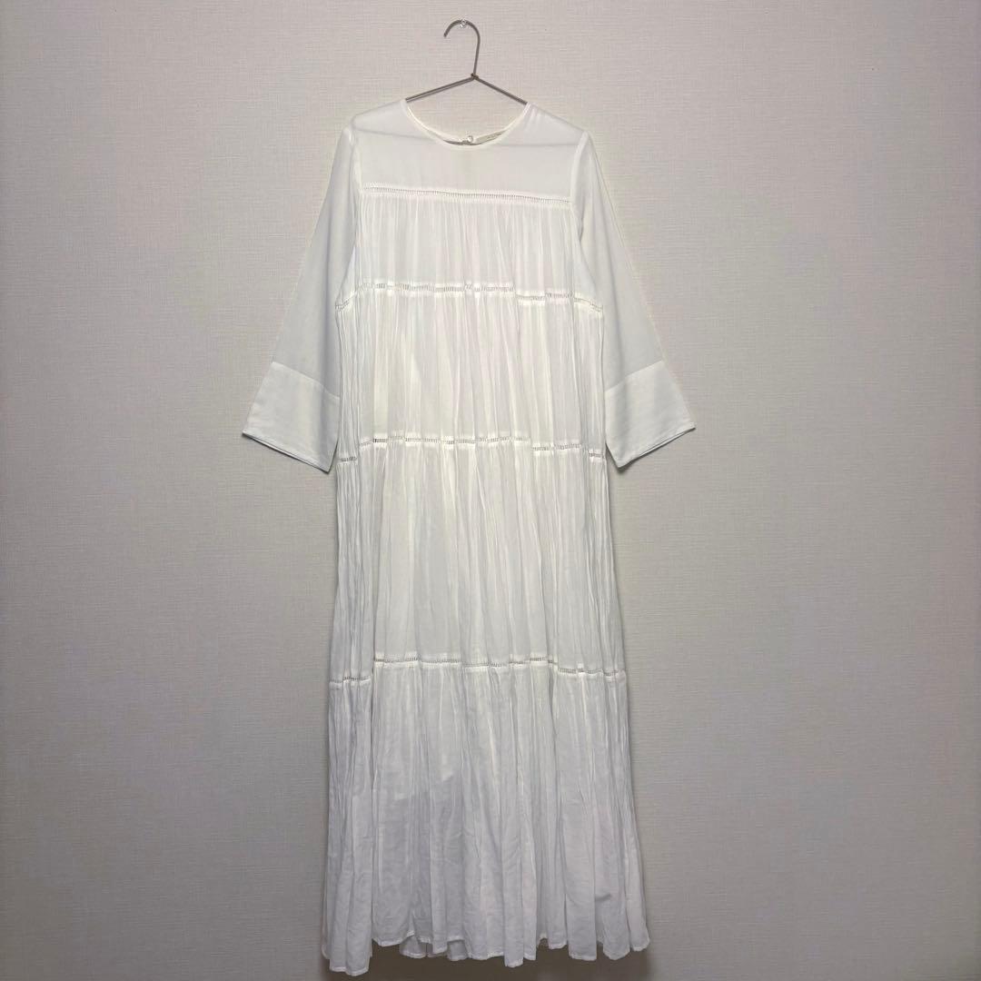 【ne Quittez pas】ヌキテパ　ティアードワンピース ロングワンピース