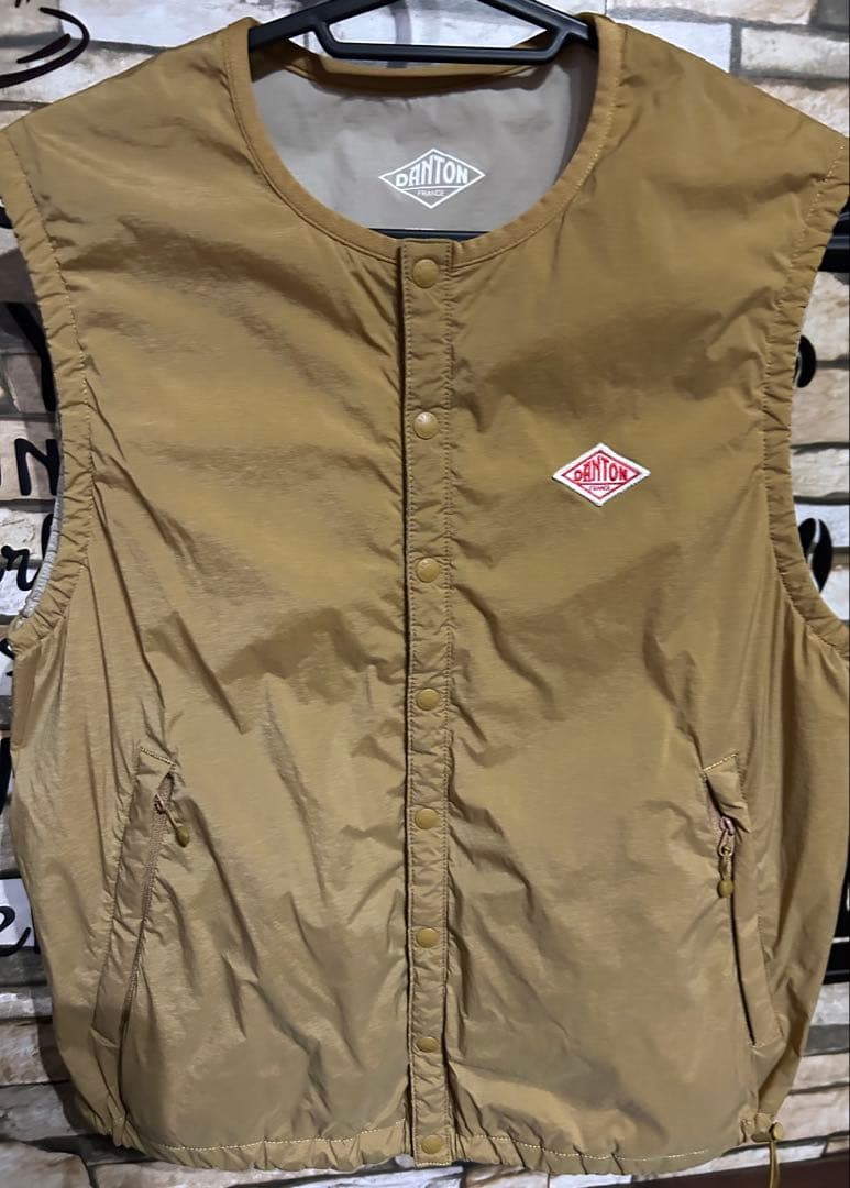 音 DANTON ダントン　ナイロンベスト　インナーベスト36