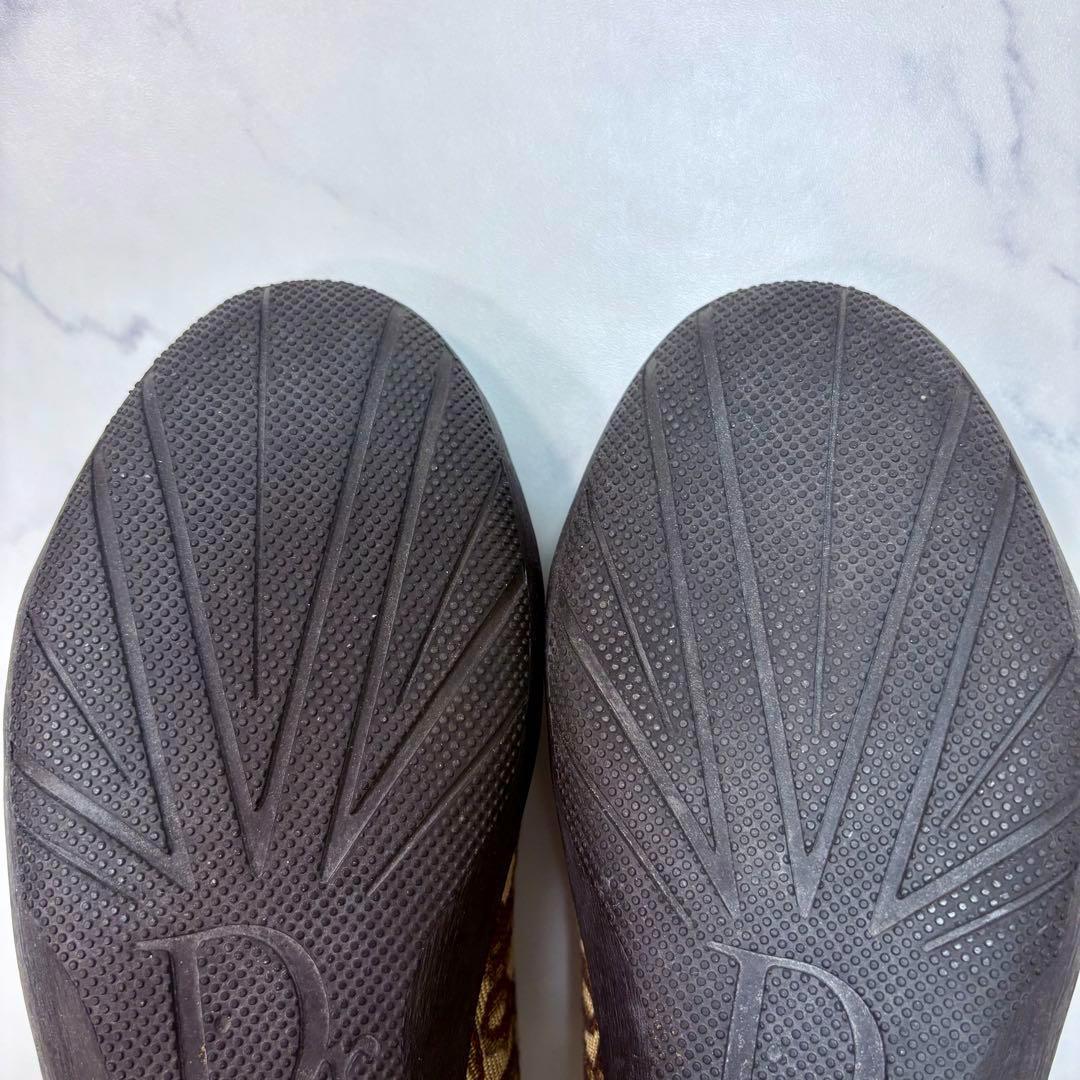 美品 Dior オブリーク柄 モノグラム ローカットスニーカー 37 24cm