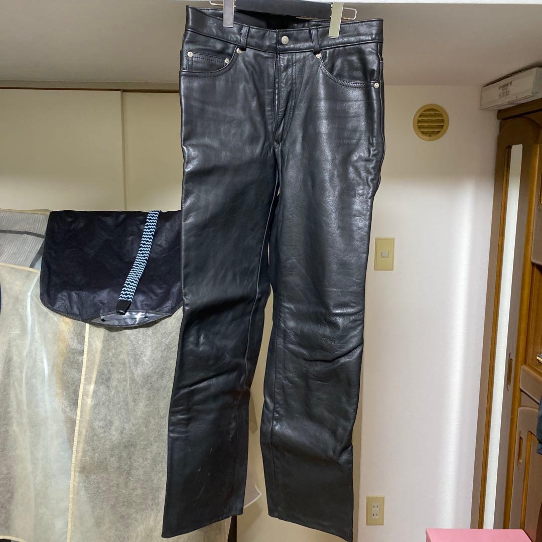 壱*8様 Schott レザー ブラックパンツ 30
