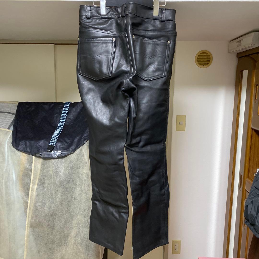 壱*8様 Schott レザー ブラックパンツ 30