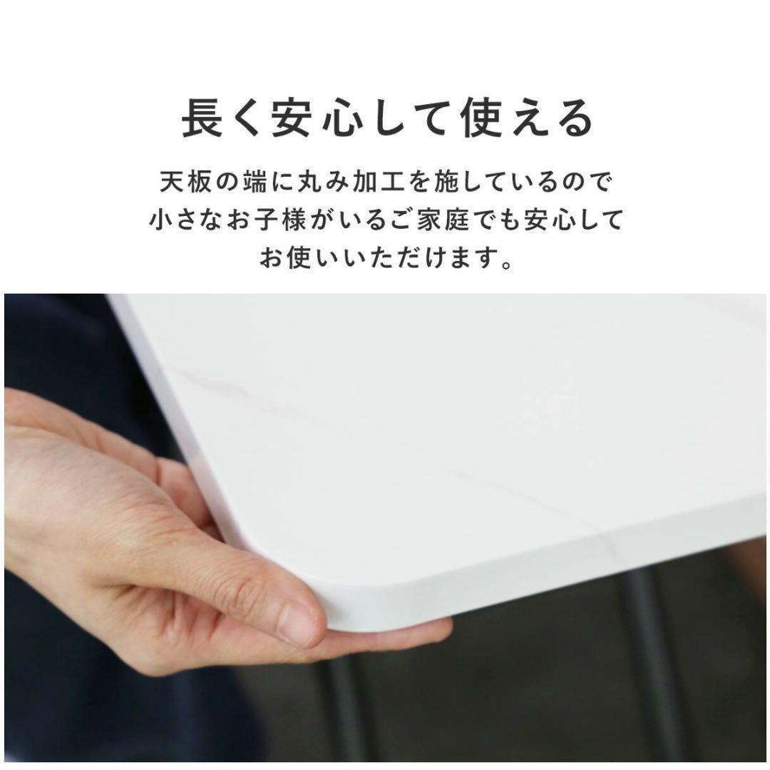 無段階 ガス圧昇降式テーブル　ローテーブル　デスク　ブラウン　120×60