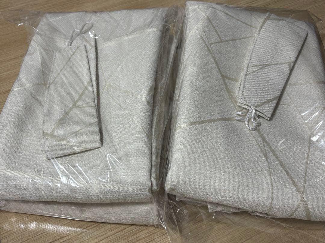 遮光1級・遮熱遮音カーテン(ジェンナ アイボリー 100X178X2) 2枚X2