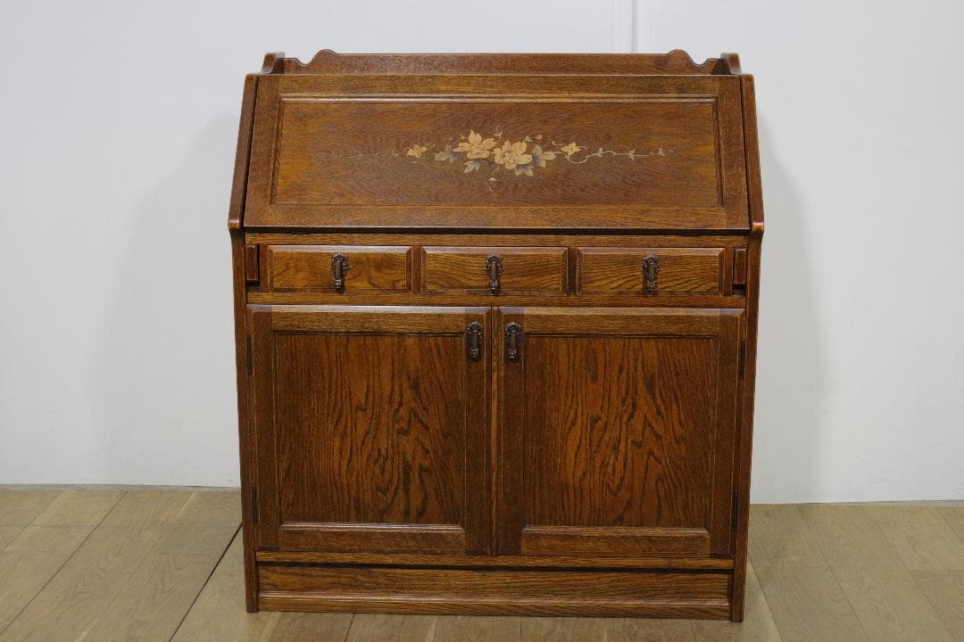 ブルージュ★ライティングビューロー★木製家具★象嵌★