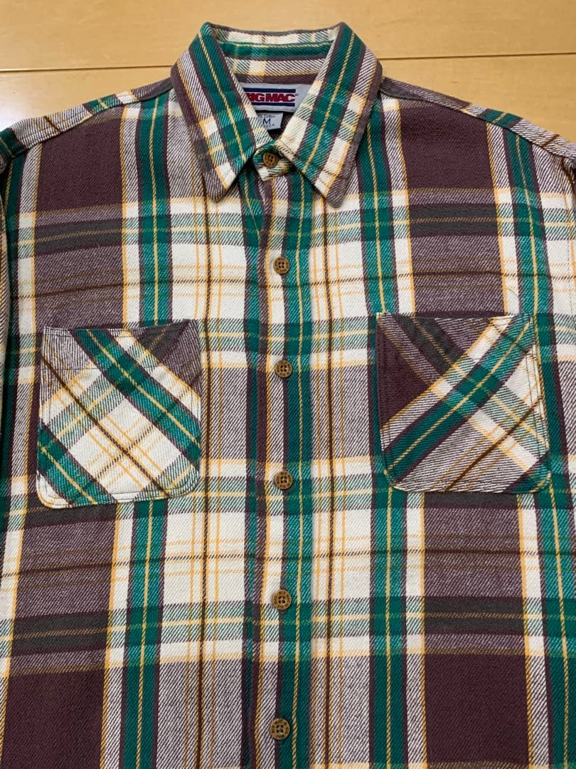 80s BIGMAC ヘビー ネルシャツ USA製 ヴィンテージ