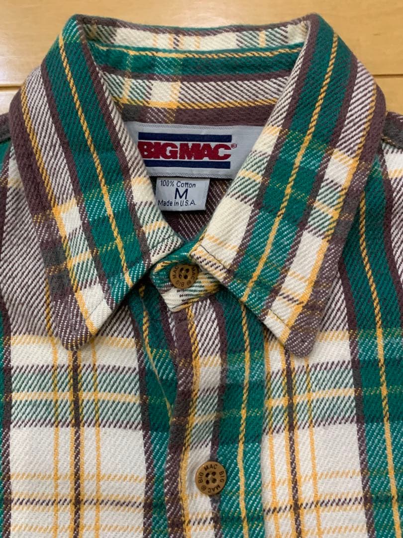 80s BIGMAC ヘビー ネルシャツ USA製 ヴィンテージ