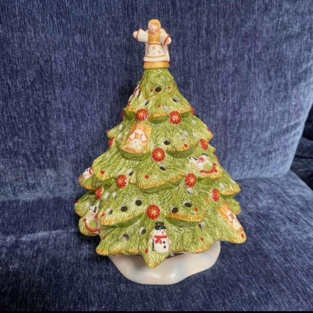 ビレロイ＆ボッホ Villeroy&Boch 2点 クリスマス飾り 陶器 置き物