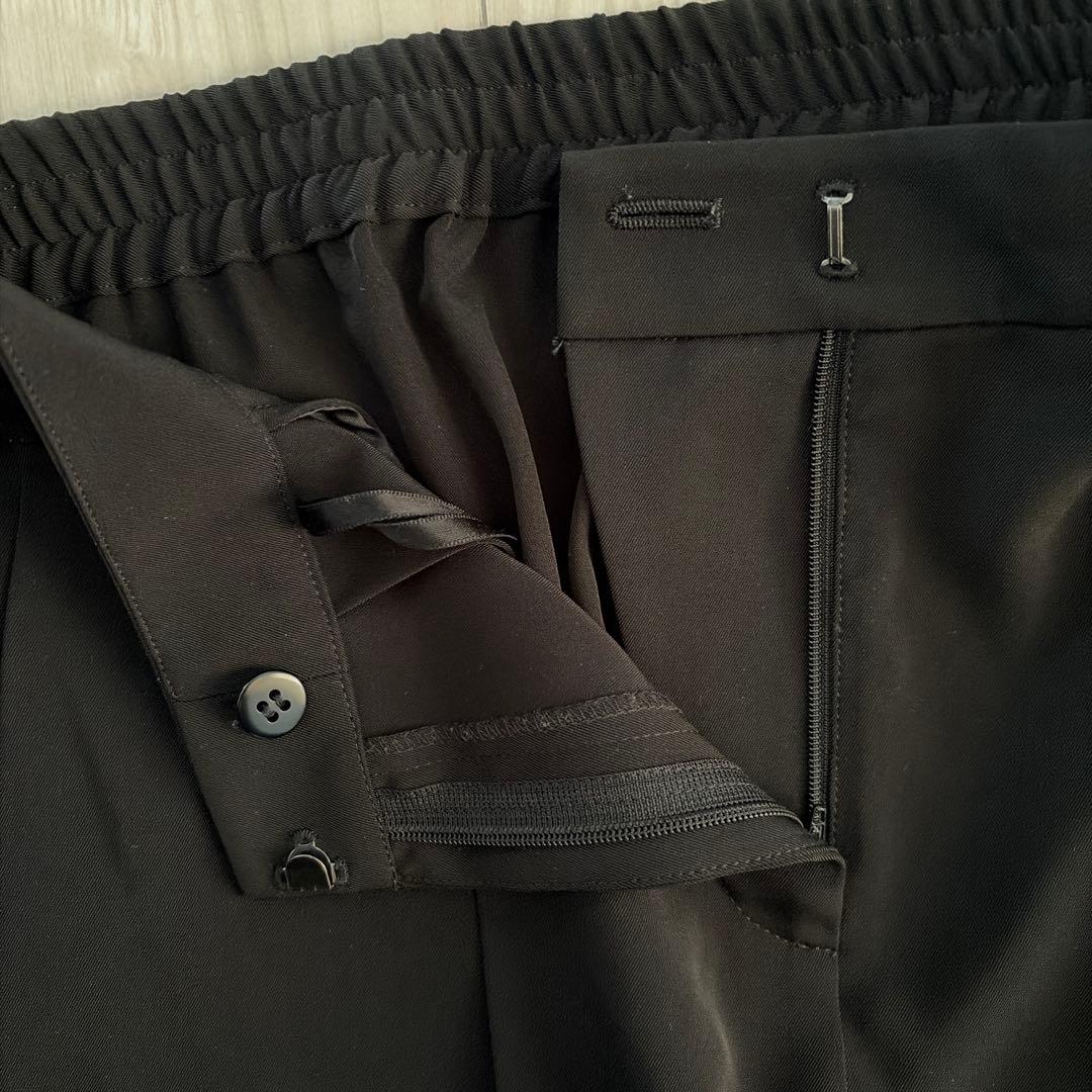 ICB 黒 ノーカラー　ジャケット　パンツスーツ 上下セット