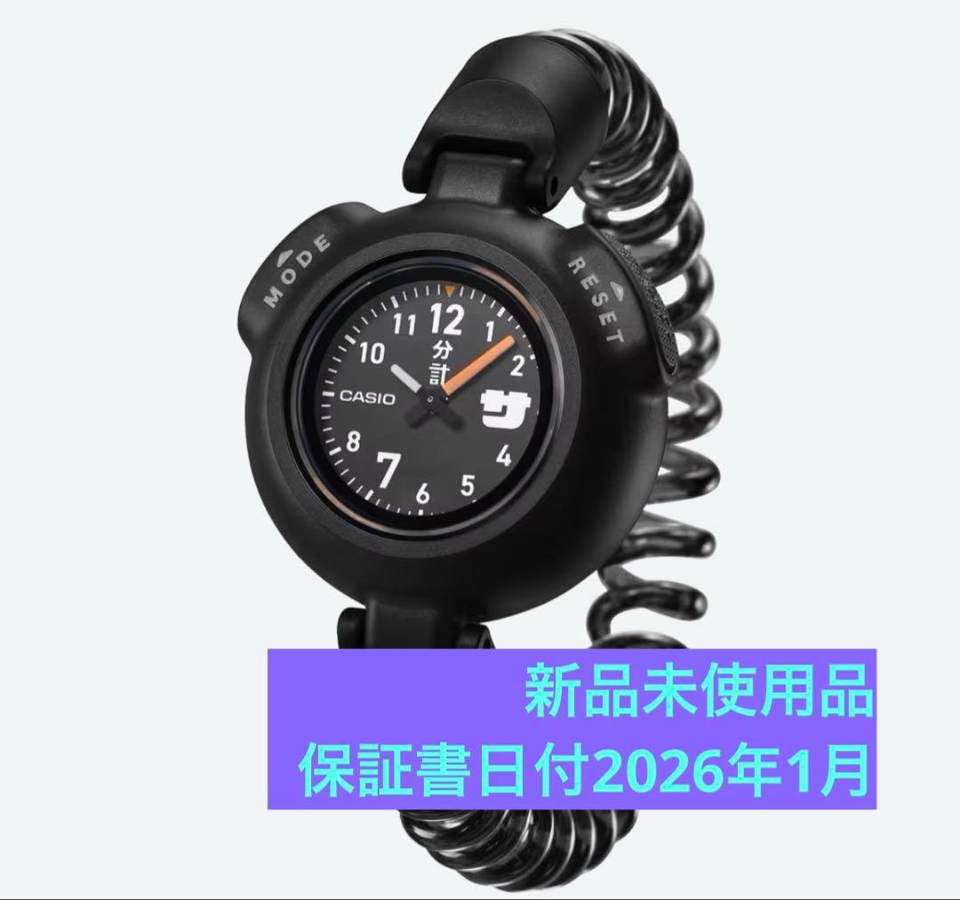 新品CASIO サ時計 SAN-100H-1BJR ブラック