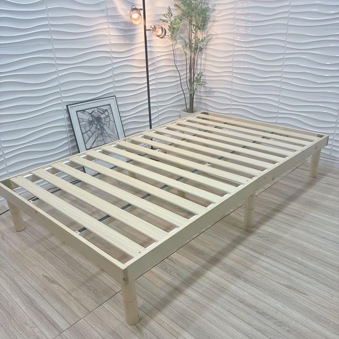 ◇大阪府全域 神戸市 配達料無料！◇すのこベッド◇ベッドフレーム◇セミダブル◇