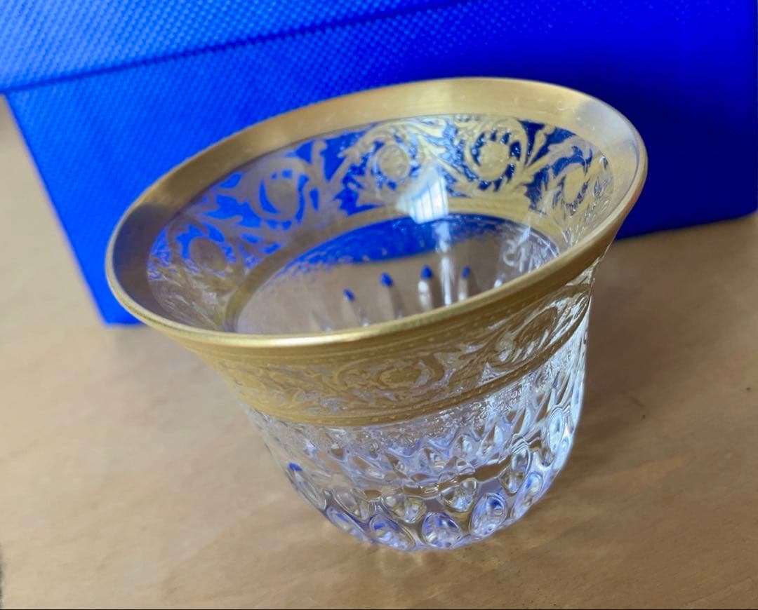 Saint Louis サンルイ　金彩ミニグラス　希少品