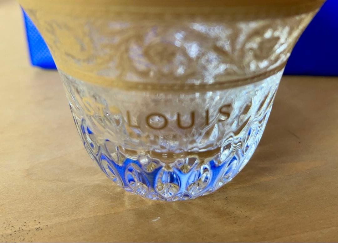 Saint Louis サンルイ　金彩ミニグラス　希少品