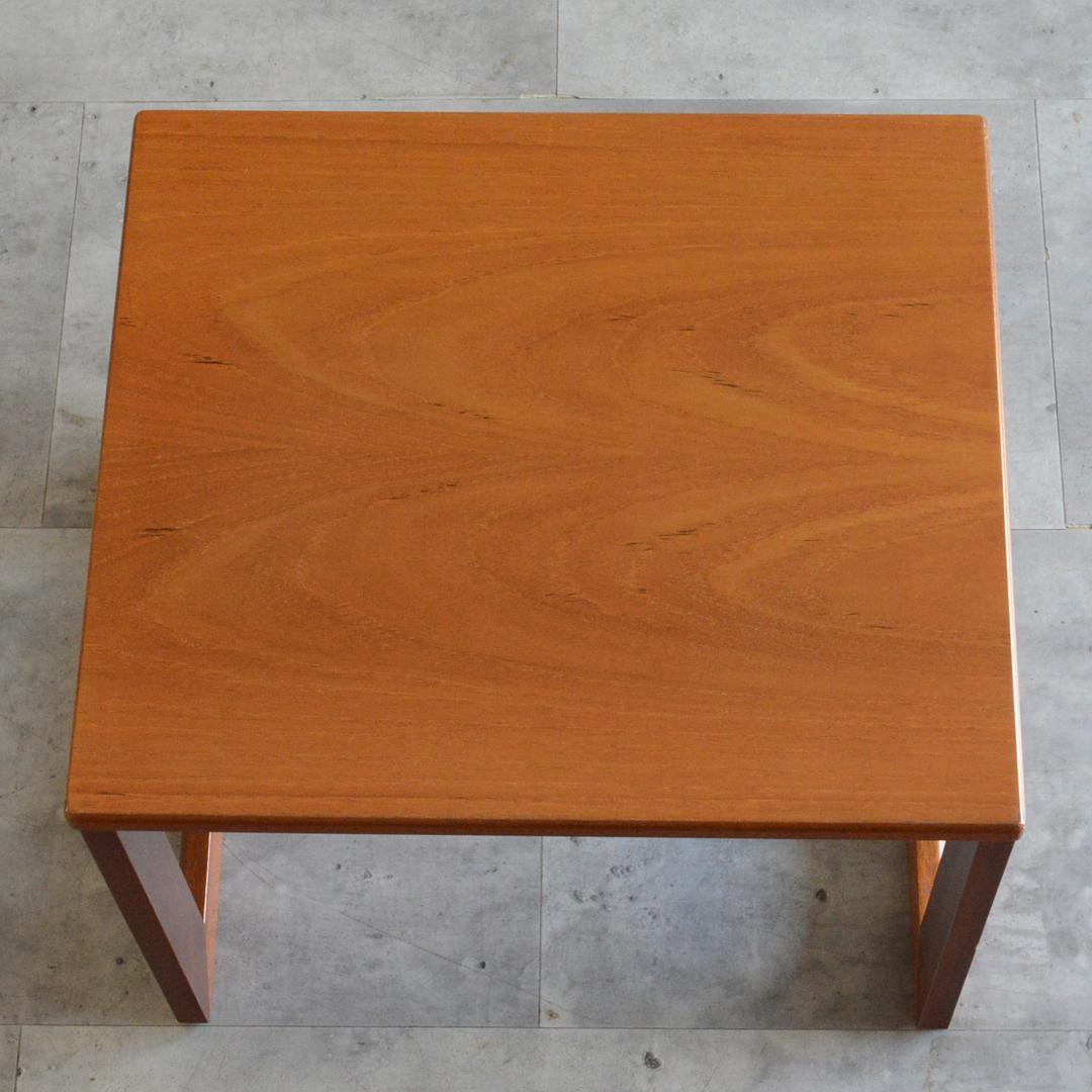 イギリスヴィンテージ チーク エクステンション ネストテーブル キャビネット付