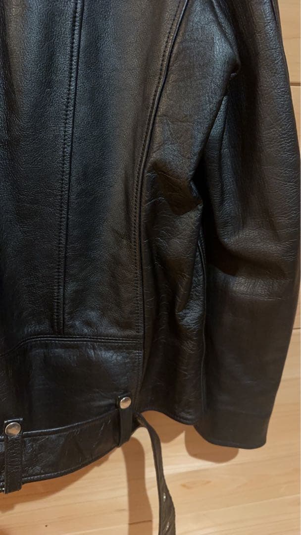 激安「SEVESKIG」 ライダースジャケット メンズ　本皮　革ジャン