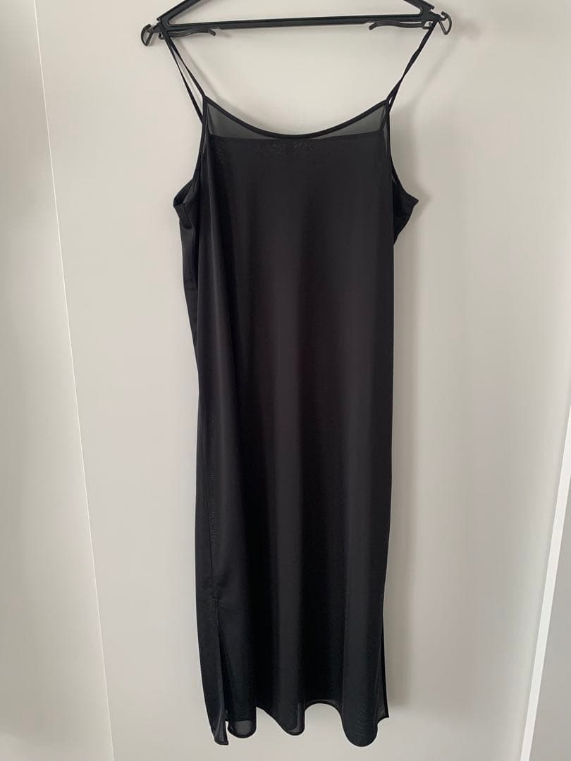 Curensology ブラックラップフルカラーコクーンワンピース