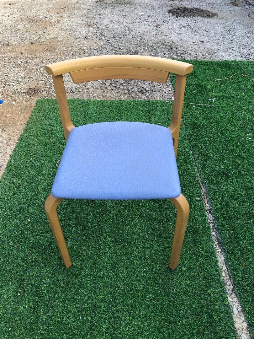 ●天童木工 椅子 イス 2脚 セット T-5348WB-ST型 天然木製フレーム