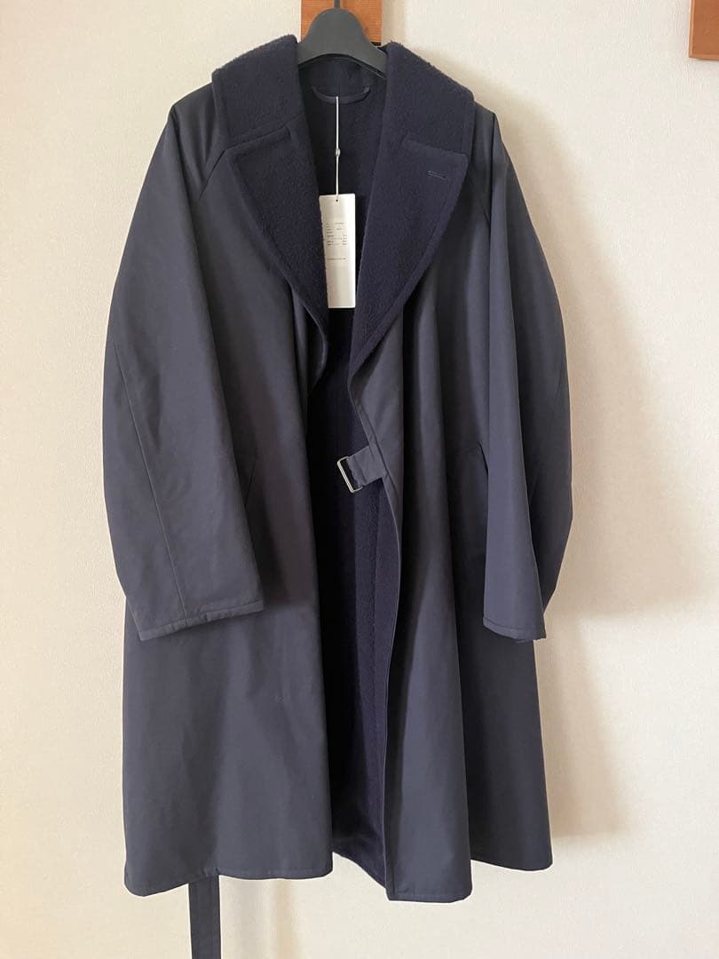 【レア】ネイビー タイロッケンコート 新品　comoli オーラリー