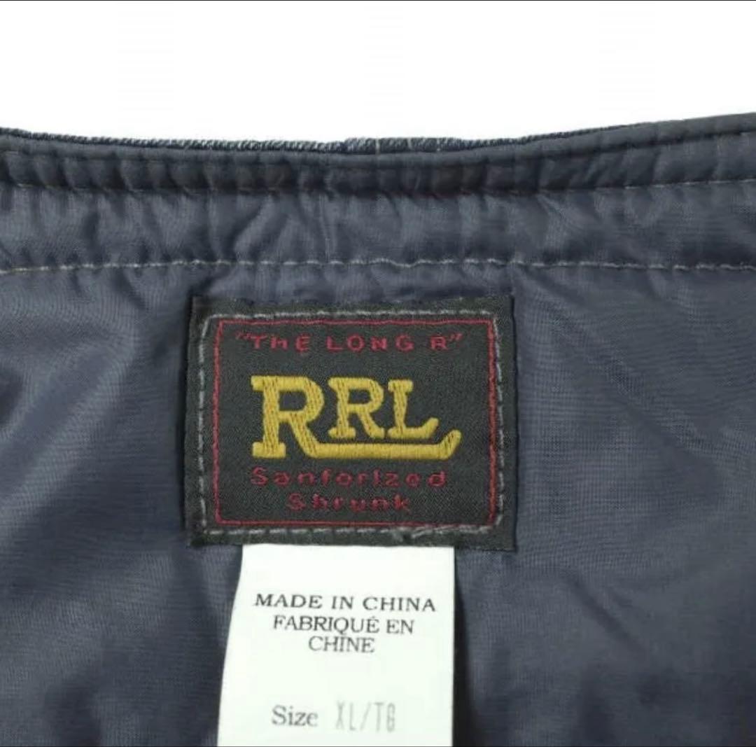 RRL ダブルアールエル INDIGO COTTON ノーカラー