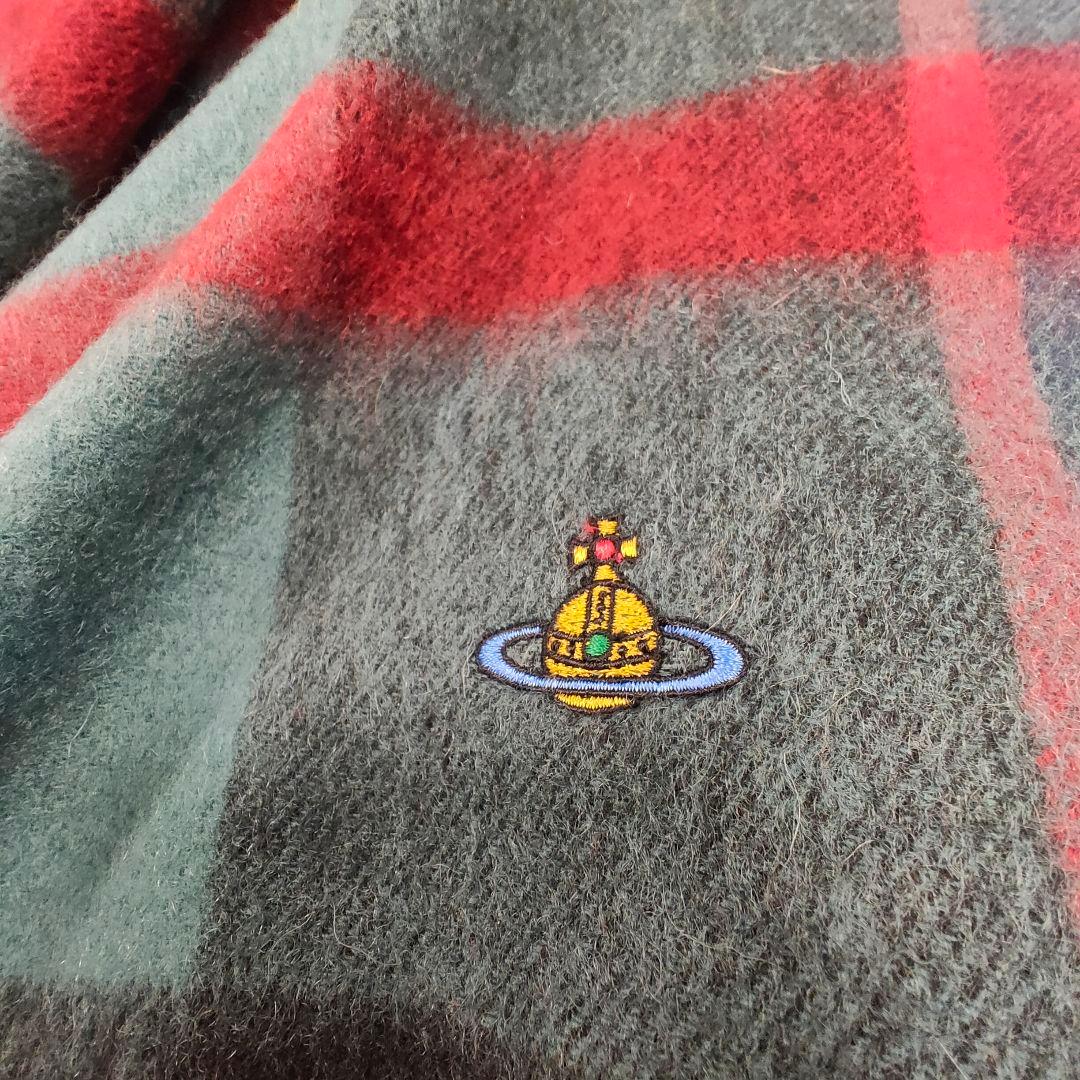 ヴィヴィアンウエストウッド　ワンポイントORB タータンチェック ケープストール