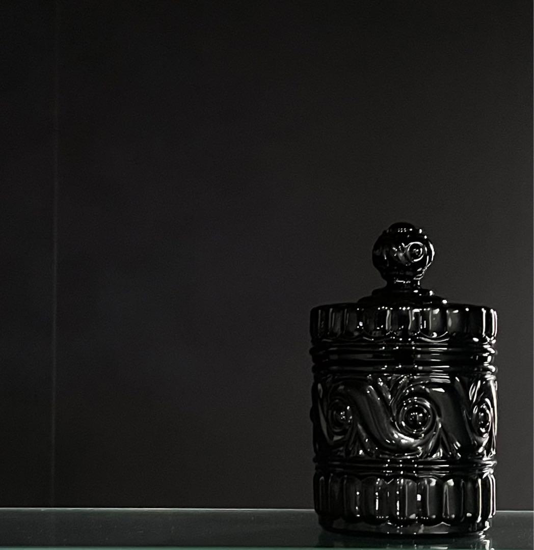 Baccarat バカラ / ※極美品 ブラッククリスタル　ルッセ 蓋物