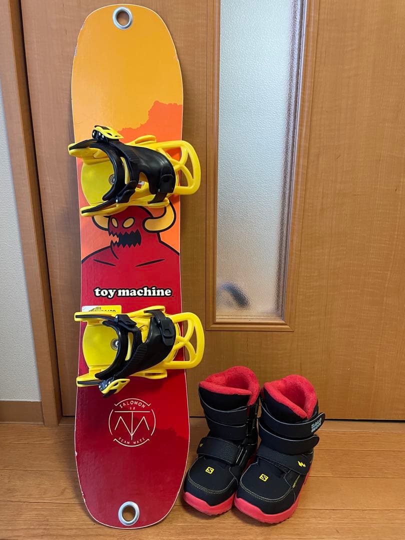 Toy Machine & Salomon 90㎝キッズスノーボードセット