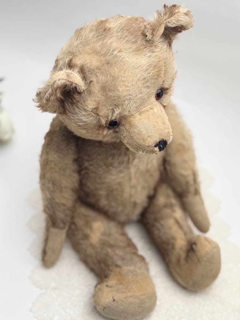 ち*ら様 ハーマン■1930's～1950'sアンティーク大型ベア54cm■HE