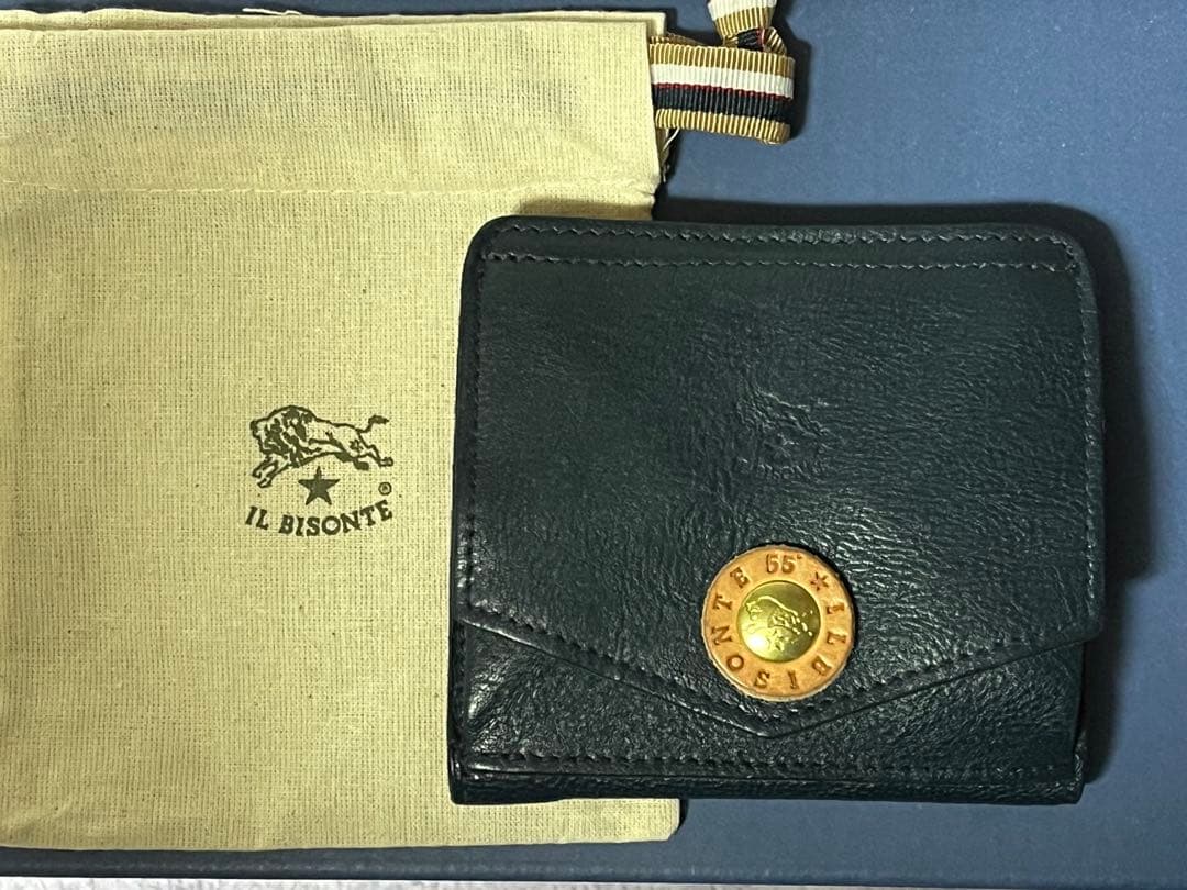 IL BISONTE ウォレット　ミッドナイトブルー　イタリア製