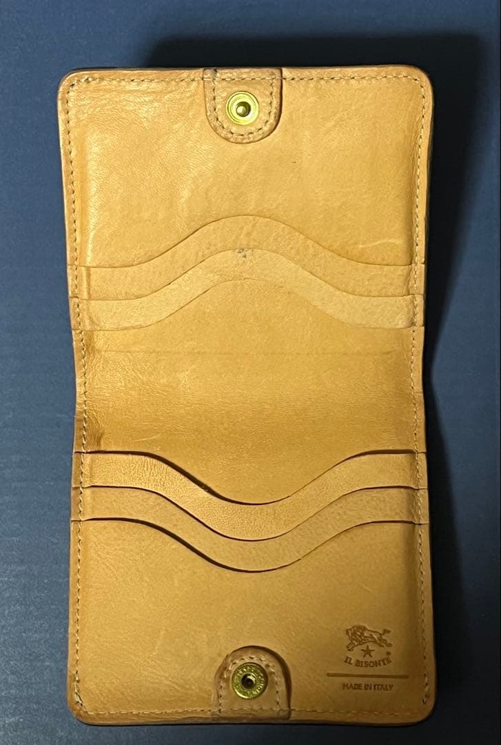 IL BISONTE ウォレット　ミッドナイトブルー　イタリア製