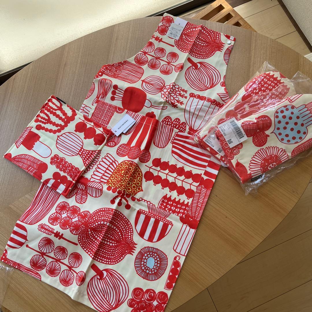 マリメッコ エプロン ミトン ポット Puutarhurin Parhaat