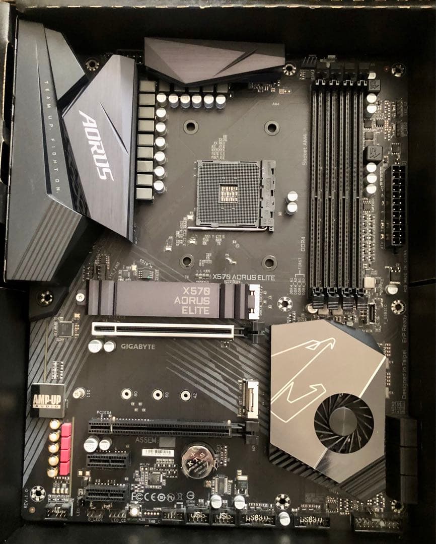 GIGABYTE X570 AORUS ELITE マザーボードと電源セット