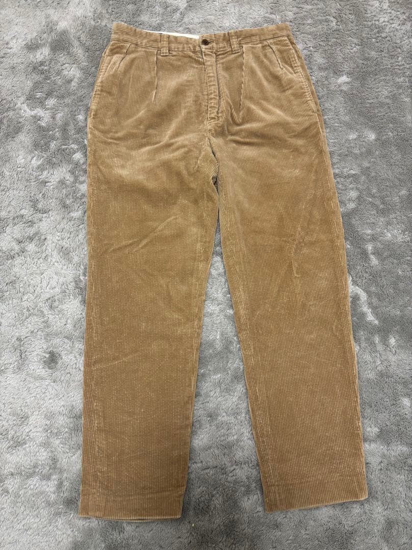 Ralph Lauren ラルフローレンタック入りコーデュロイパンツ ベージュ