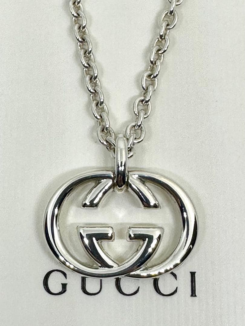 GUCCI シルバー ダブルGネックレス