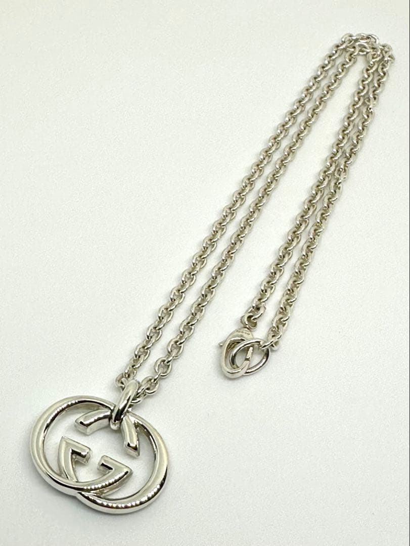 GUCCI シルバー ダブルGネックレス