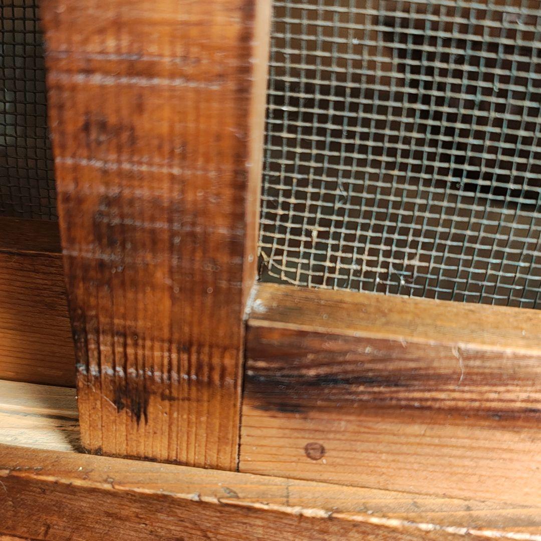 蠅帳　小引き出し2杯　食器棚　調味料棚　昭和レトロ　木箱　古家具