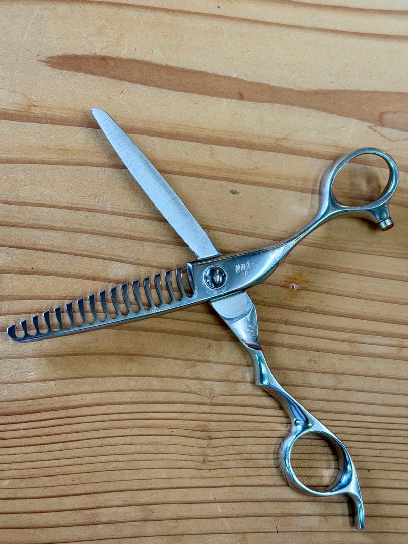 神田文一商店 Jin セニングシザー 理容鋏 梳きバサミ 神田シザー