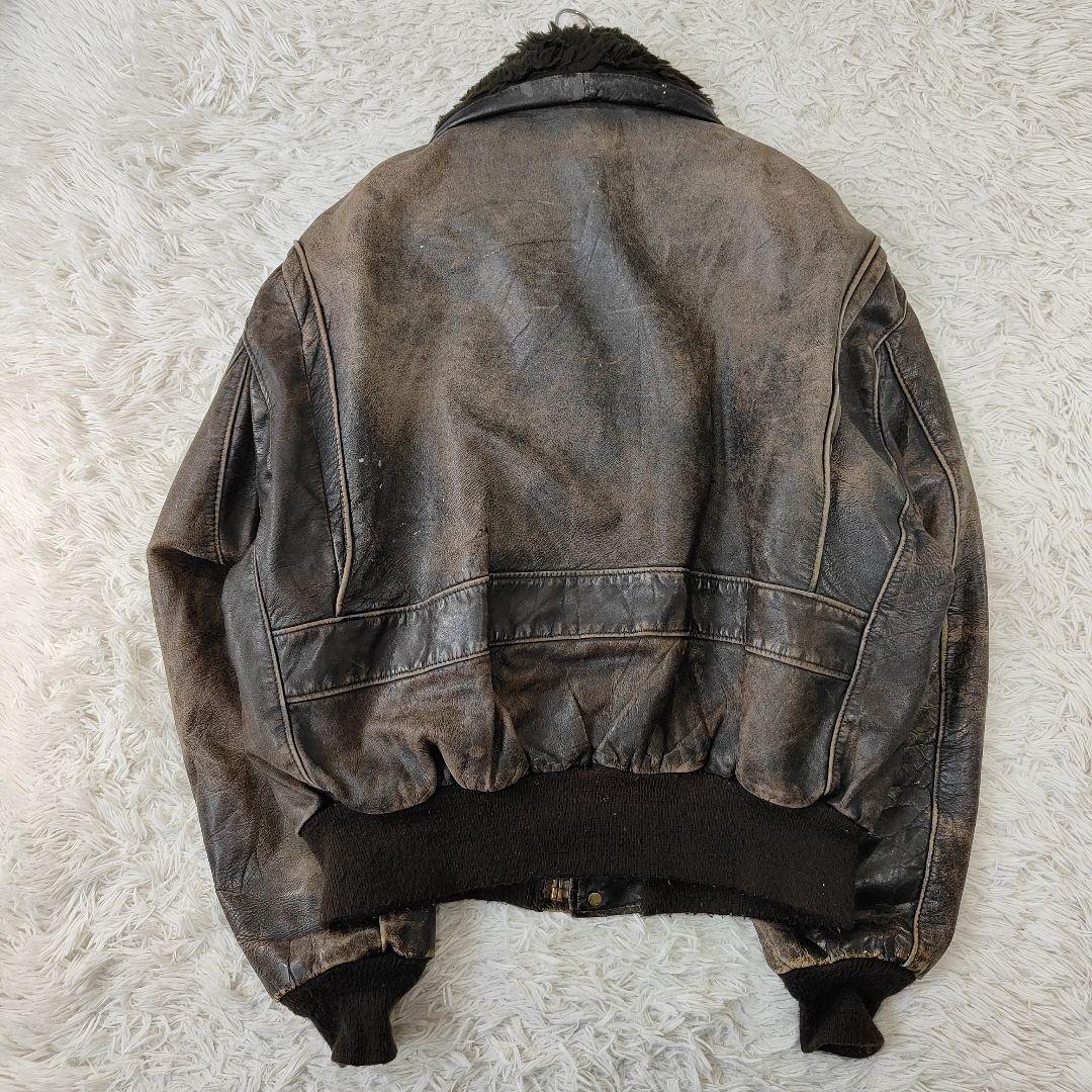 schott　184SM　レザーフライトジャケット　サイズ52　ビックシルエット