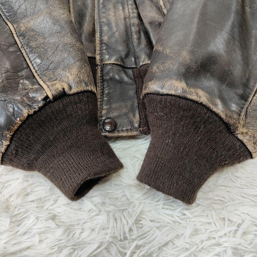 schott　184SM　レザーフライトジャケット　サイズ52　ビックシルエット