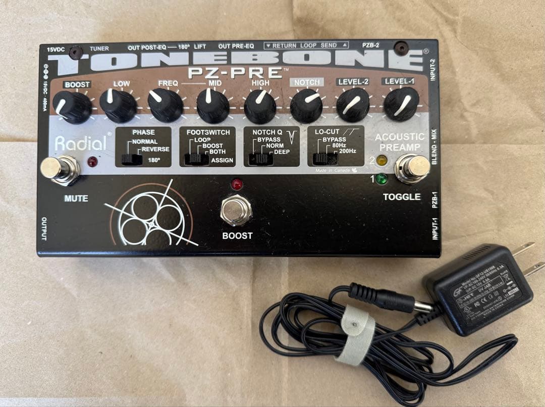 Radial TONEBONE PZ-PRE 2CHアコースティック・プリアンプ