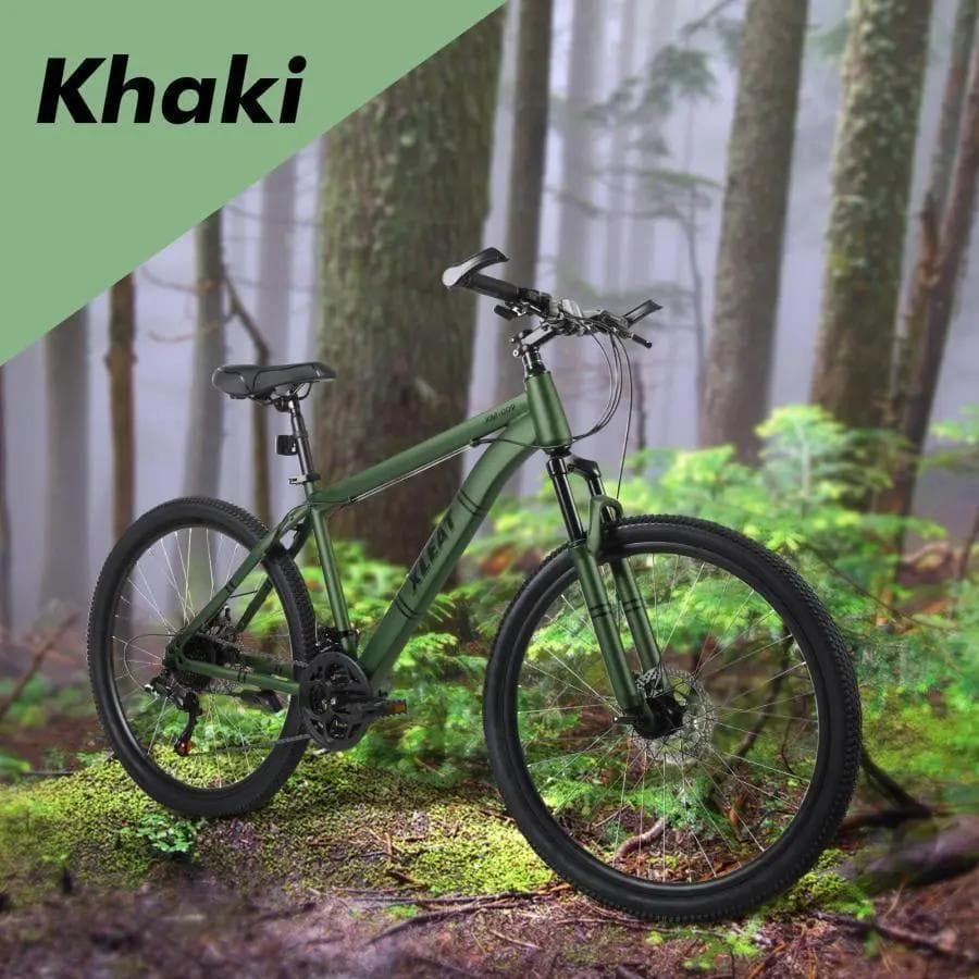 ★新品★　マウンテンバイク 26インチ シマノ製 21段変速 スタンド付 ネオン