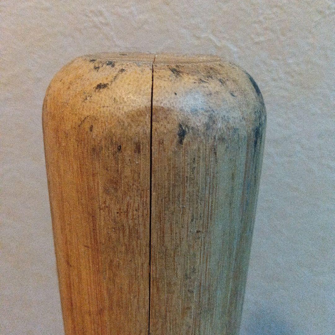 昭和レトロ　日本製　軟式用　新品木製　中古竹製　バット　セット