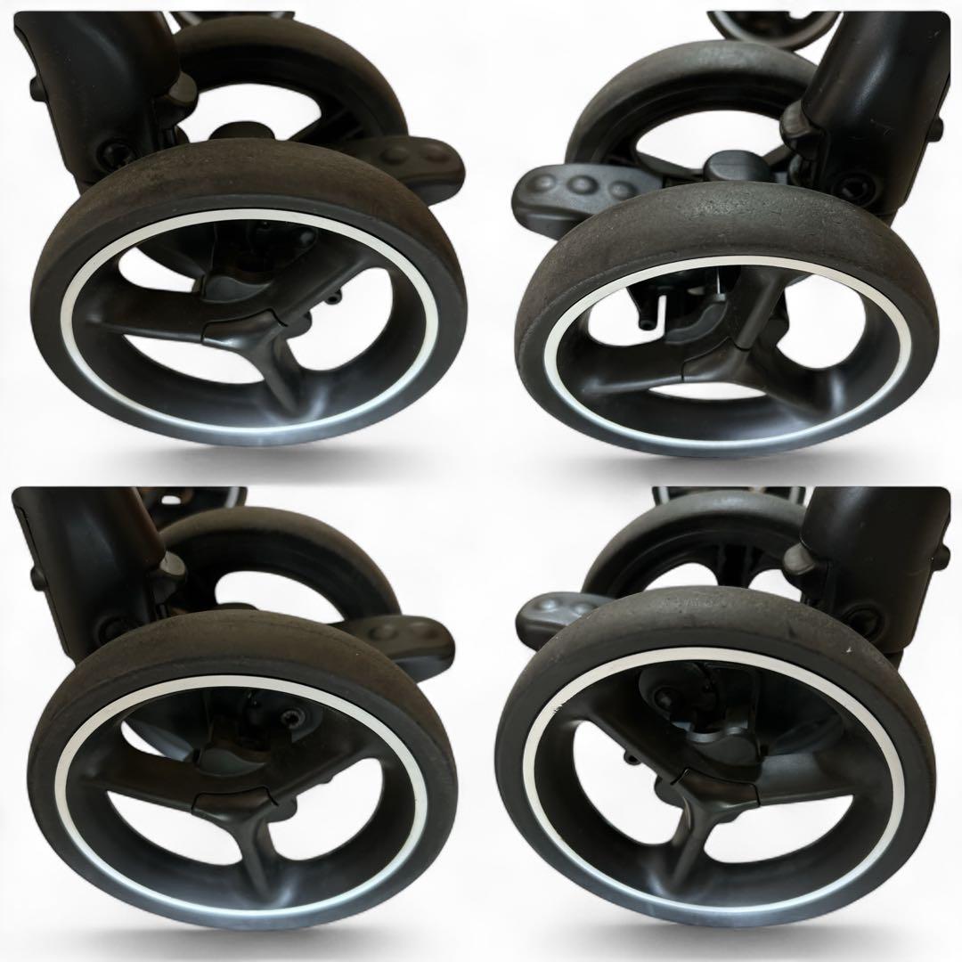 ✨良品✨Aprica ラクーナクッションAC ベビーカー レザーハンドル