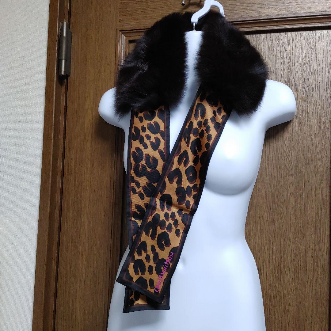 0707123　ルイヴィトン　ファーマフラー　バンドーフリュールフォックス