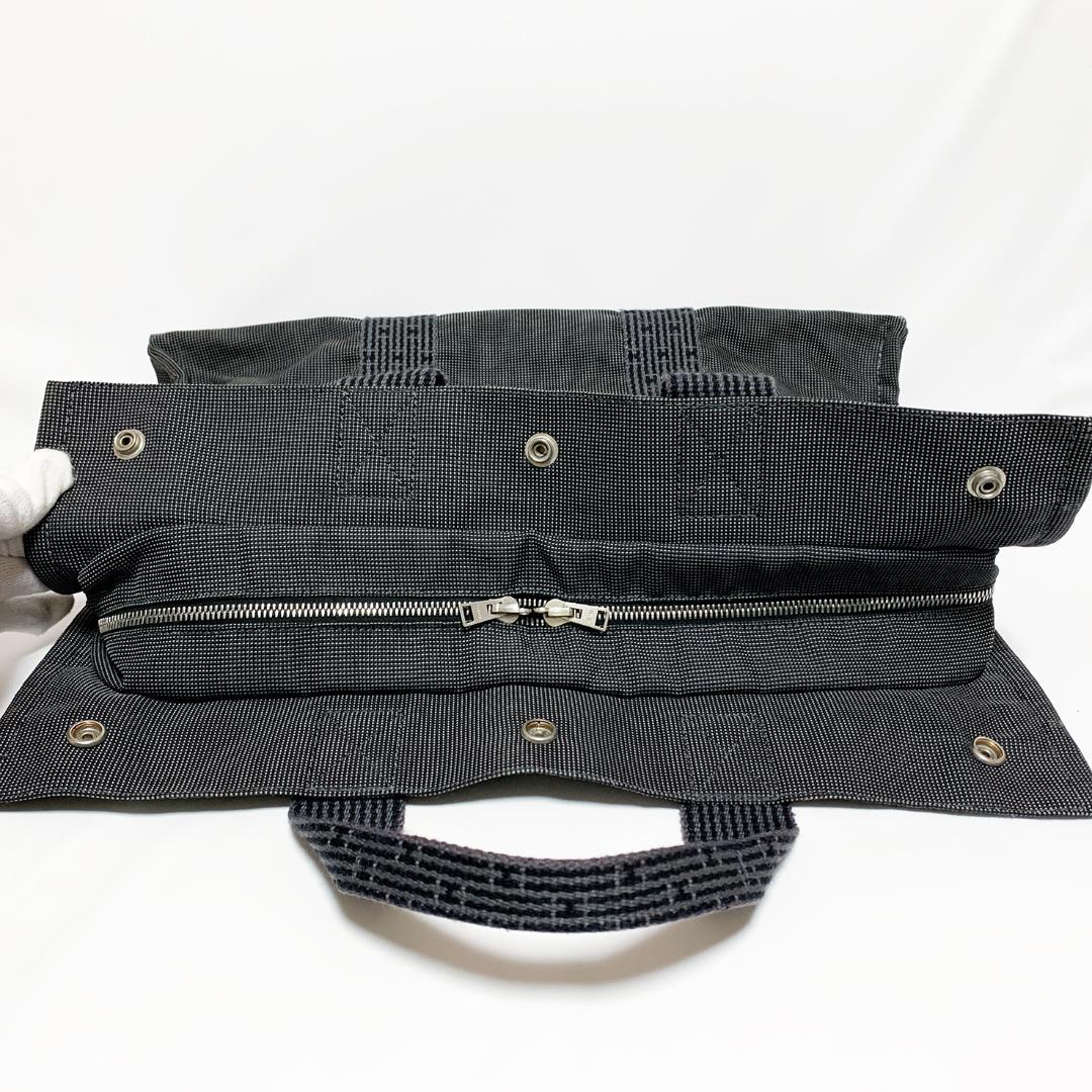 HERMES エルメス エールラインMM トートバッグ グレー