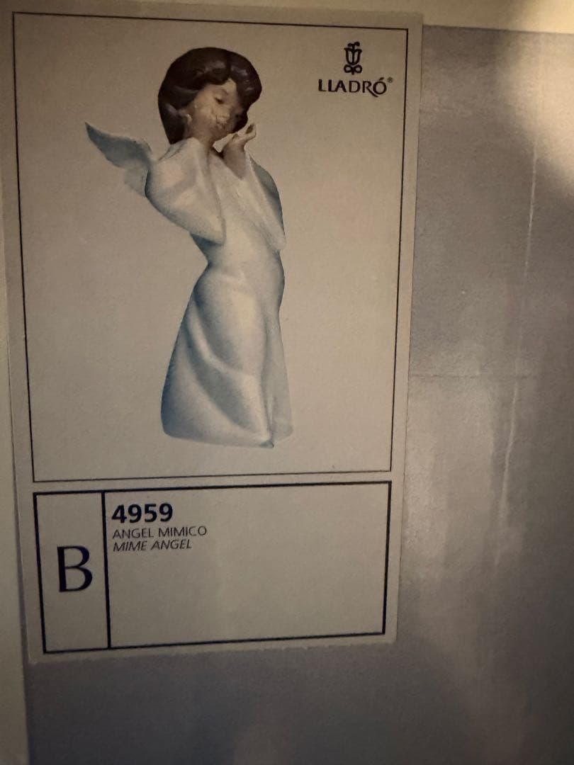 ⑤4959 Lladro リヤドロ 天使の考え事 天使 天使の考えごと