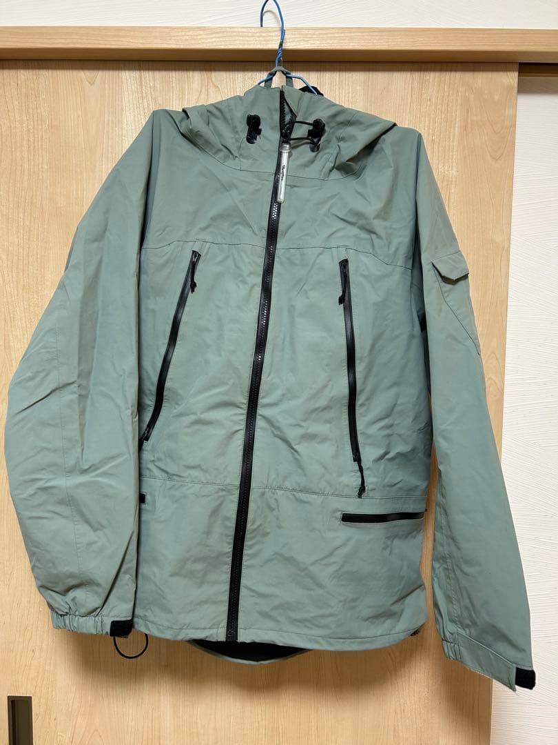 グリーン フード付き ジャケット
