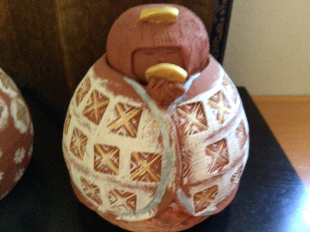 ⭕️⭕️嬉野 風ン谷淳窯 陶器製 雛人形 2体セット⭕️⭕️